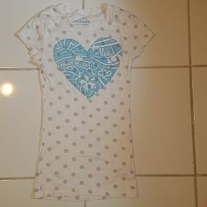 JUNIORS White Summer Tee